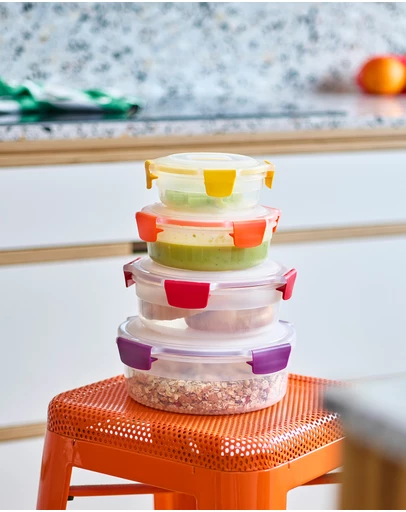 Joseph Joseph - Nest™ Lock 4-piece Round Multi-size Storage Container Set (Multicolour)
