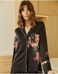 Gingerlilly - Ruby Floral Satin PJ set