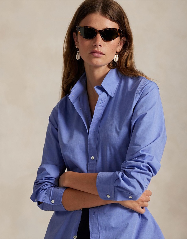 Polo Ralph Lauren - End-On-End Stretch Slim Fit Cotton Shirt - The ICONIC Exclusive