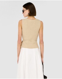 Staple the Label - Marnie Knit Wrap Top