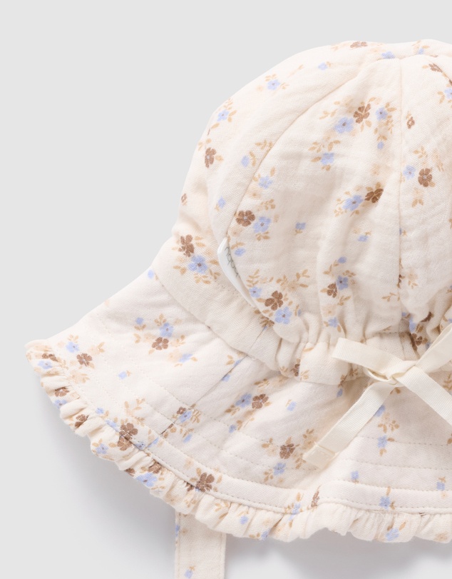 Purebaby - Ruffle Sunhat-Kids-Babies