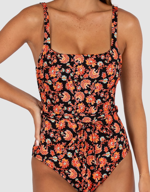 Baku Swimwear - Flamenco Square Neck One Piece Swimsuit