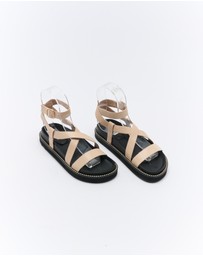 Walnut Melbourne - Presly Leather Sandal