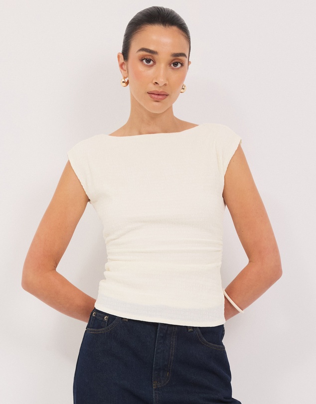 Calli - Hazel Assymetric Jersey Top