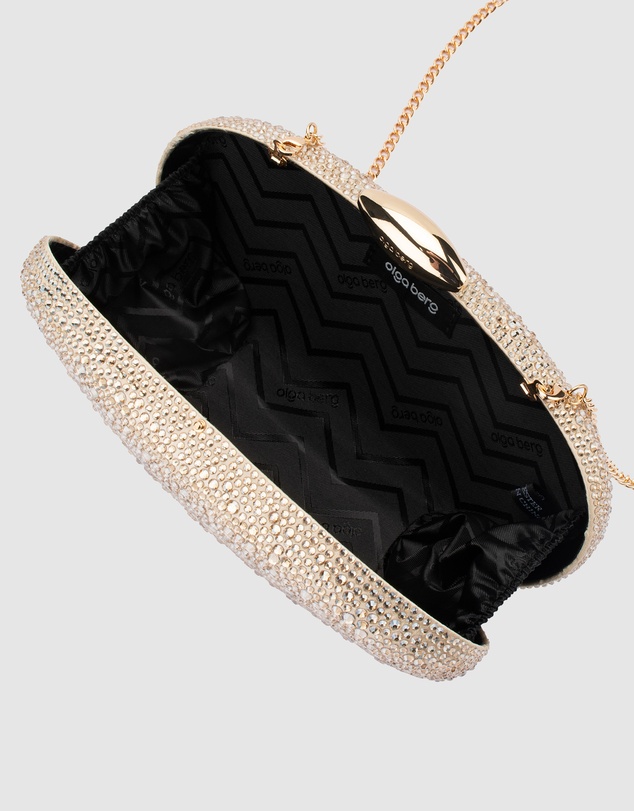 Olga Berg - Meyer Crystal Oval Clutch