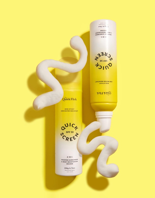 The Quick Flick - Quick Screen SPF50 Whipped Body Moisturiser & Sunscreen Mousse