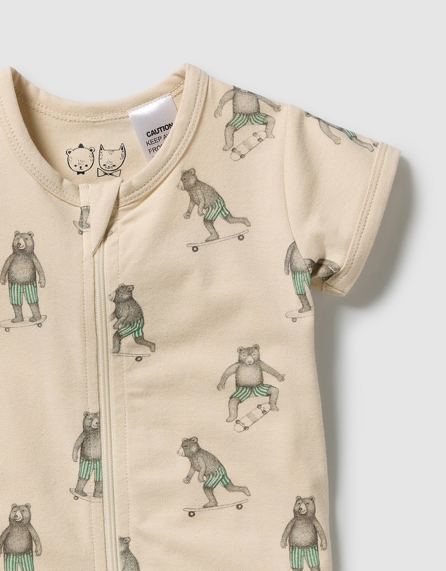 Wilson & Frenchy - Organic Boyleg Zipsuit - Babies