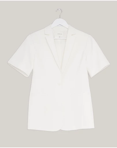 Revibe - Repaired Shona Joy Felix Short Sleeve Blazer - AU 8