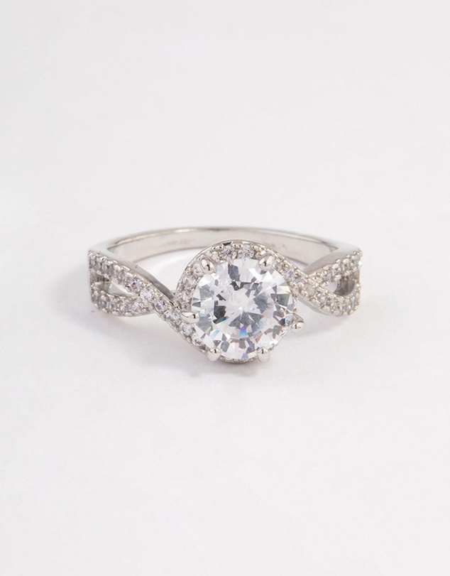 Lovisa - Silver Round Infinity Halo Ring