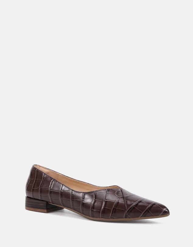 Clarks - Corrine Cognac Croc