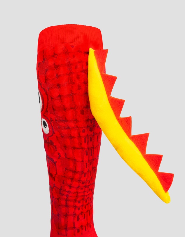 Crazy Skates - Crazy Socks Monster Red Knee-High Socks