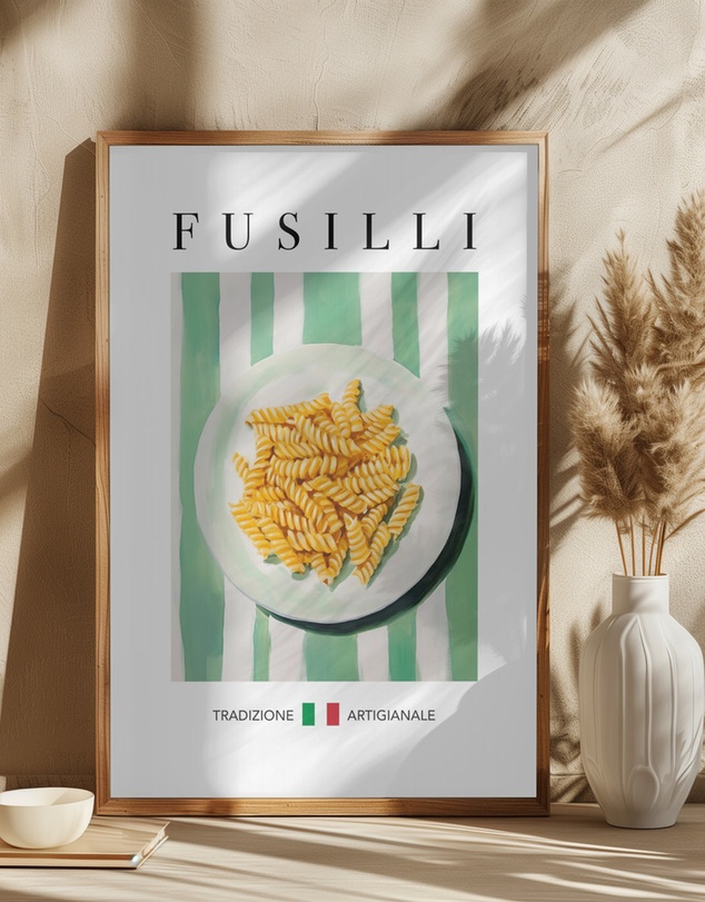 Olive et Oriel - Fusilli by Andreas Magnusson Art Print