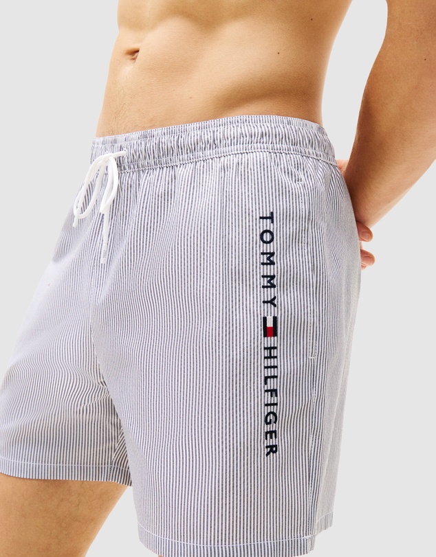 Tommy Hilfiger - Original Stripe Mid-Length Swim Shorts