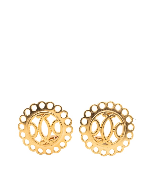 Pre-Loved by Azura Reborn - Pre-Loved Gold Plated Bijouterie Fantaisie Clip on Earrings