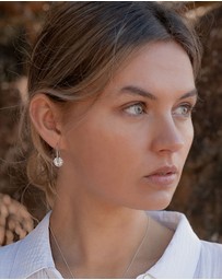 Mestige - Eclipse Earrings - Silver Plated