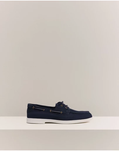 Trenery - Keeling Boat Shoe in Navy