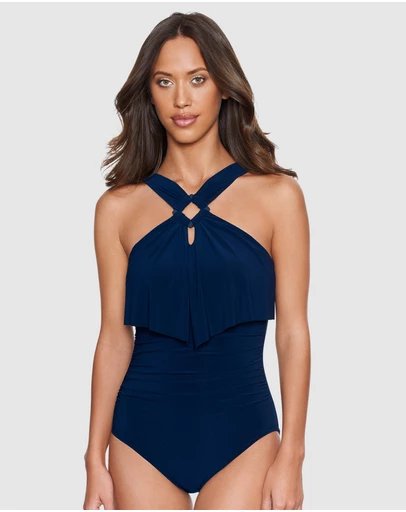 Magicsuit - Square Cut Liza High Neck Shaping Swimsuit