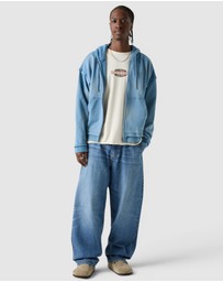 GUESS Originals - GUESS Originals Triangle Logo Zip-Up Hoodie