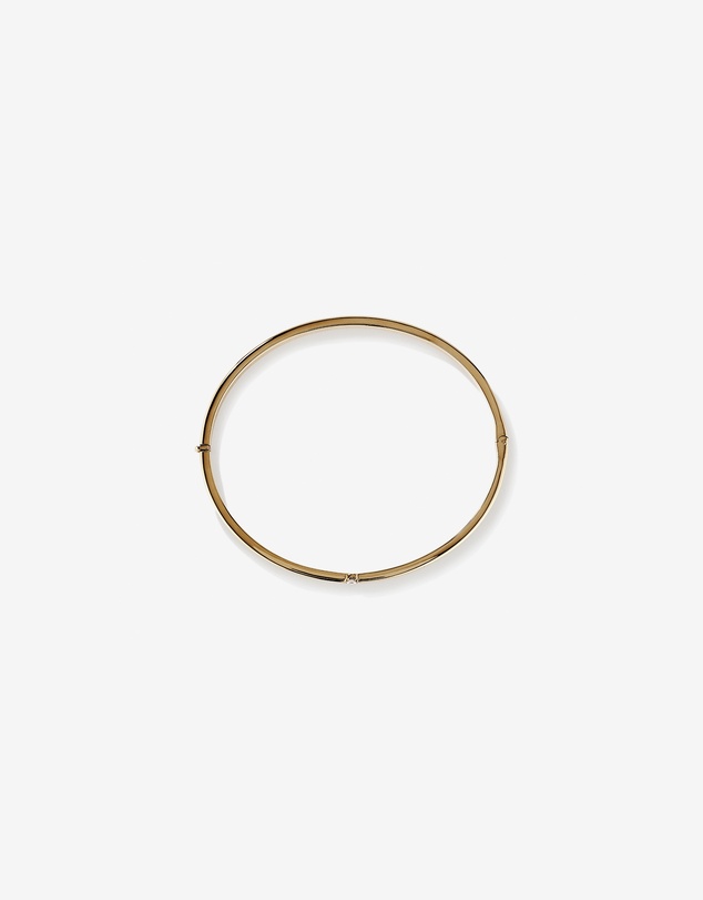 Michael Hill - Diamond Accent Oval Bangle in 10kt Yellow Gold