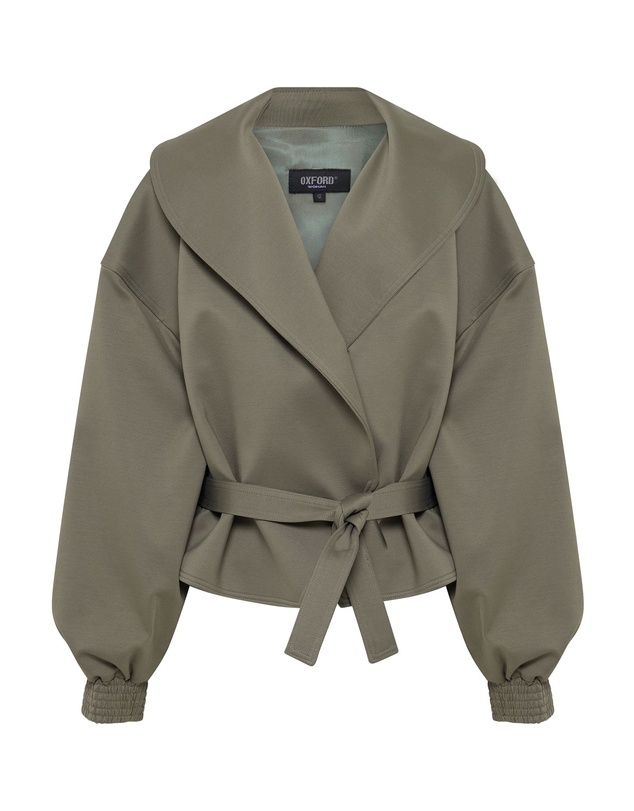 Oxford - Indie Crop Belt Waist Jacket