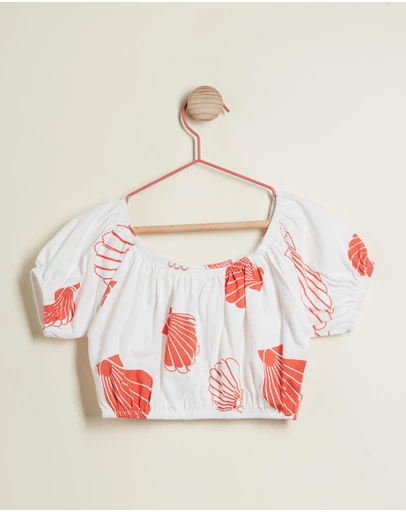 PLAY etc - Clam Crop Blouse - Kids-Teens