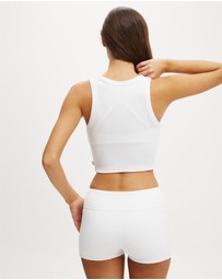 Cotton On Body Active - Active Rib Curved Hem Tank