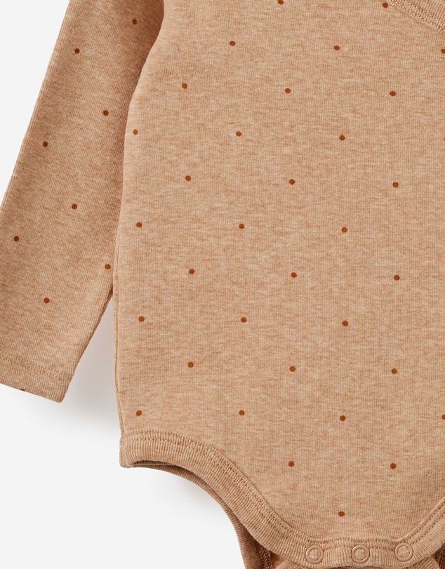 Cotton On Kids - Organic Cross Over Long Sleeve Bubbysuit