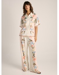 Fate + Becker - Solara Placement Print Collared Shirt