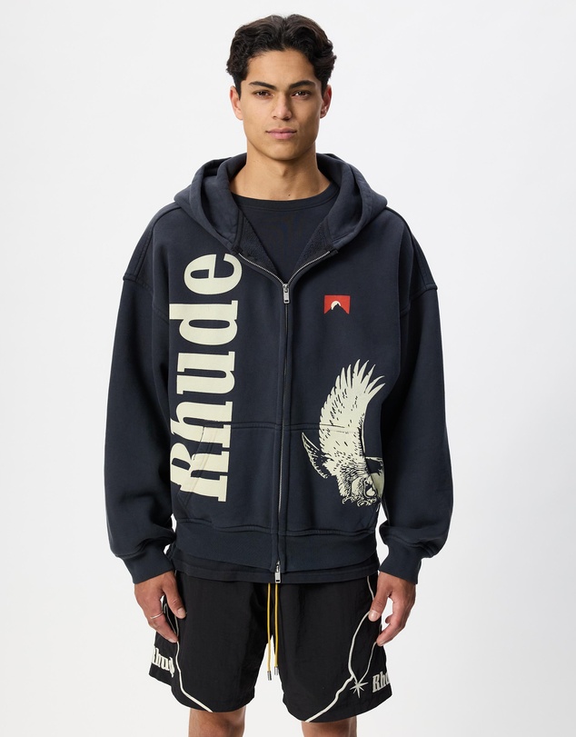 RHUDE - Eagle Pass Zip-Up Hoodie