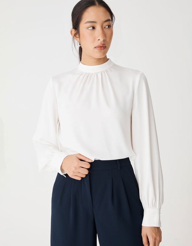 Forcast - Celene Gathered Neck Top