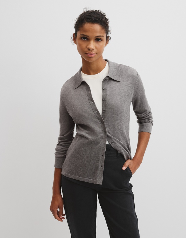 Country Road - Merino Long Sleeve Knit Shirt