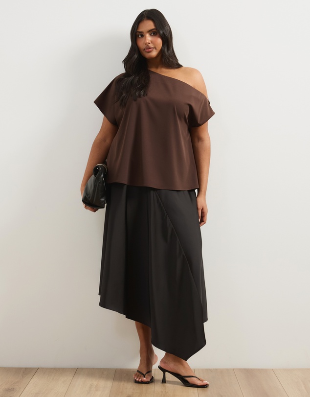 Atmos&Here Curvy - Willow Off Shoulder Top
