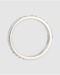 Elli Jewelry - Ring Crystal Band Statement 925 Sterling Silver