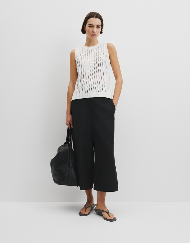 Country Road - Australian Good Earth Cotton Pointelle Knit Tank