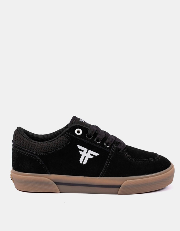 Fallen Footwear - Fallen Footwear Patriot Kids Gum Vulcanised Sole Shoes Black/White