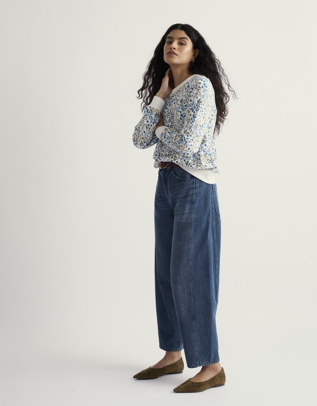 Seasalt - Seasalt Cornwall Blue Bright Wave Sweatshirt