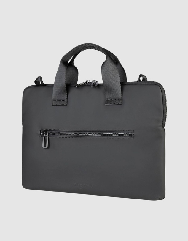 Tucano - Tucano Gommo Super Slim Laptop Bag Black Fits 13-14 Inch Laptops Rainproof Fabric