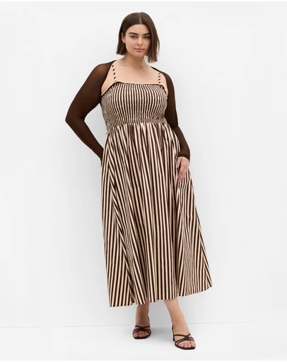 City Chic - Plus Size Mesh Love Shrug - chocolate