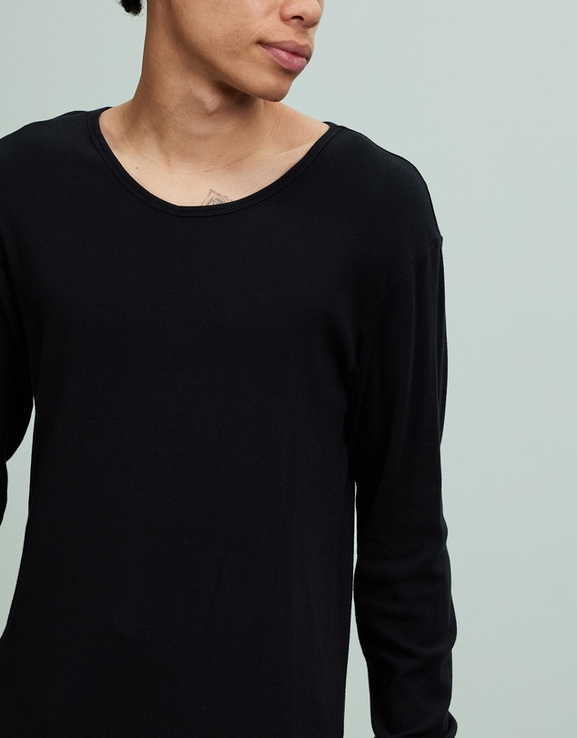 Surrounded By Ghosts - The Gypsum Slim Rib Knit Long Sleeve T-Shirt