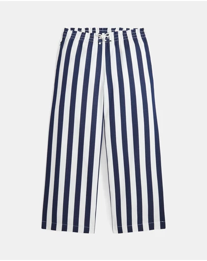 Polo Ralph Lauren - Striped Cotton Dobby Wide-Leg Pants (7YRS-16YRS)