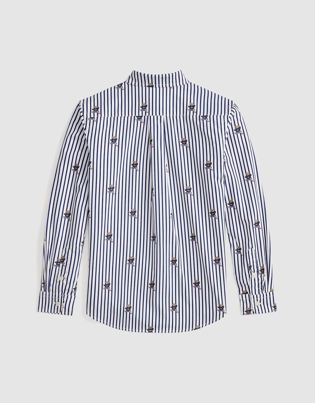 Polo Ralph Lauren - Polo Bear Striped Cotton Poplin Shirt - ICONIC EXCLUSIVE - Teens