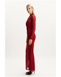 Bardot - Veria Wrap Mesh Maxi Dress