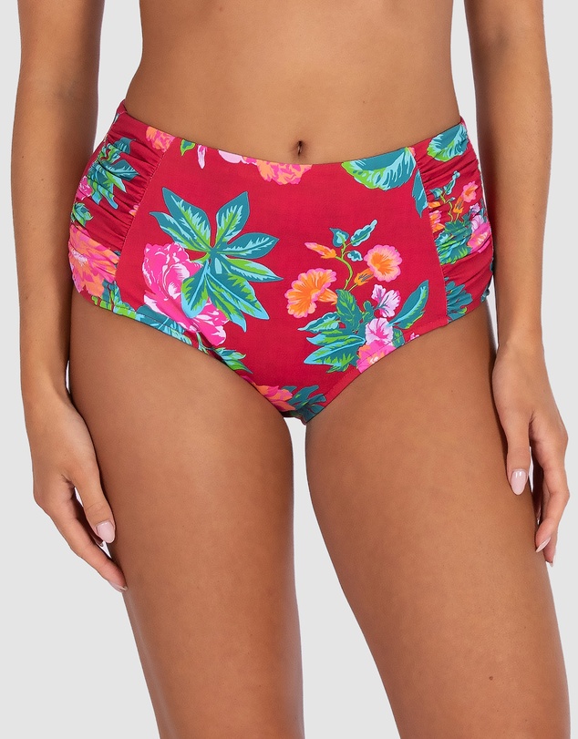 Baku Swimwear - Cala Luna Ruched High Waist Bikini Bottom