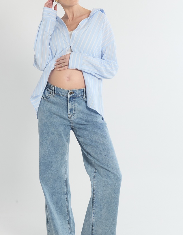 Soon Maternity - Relaxed Wide Leg Jeans
