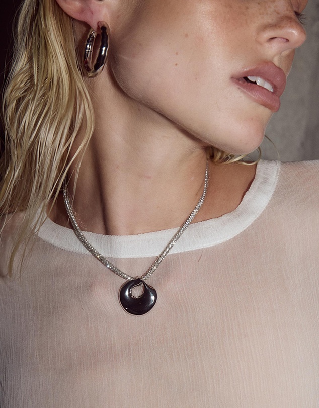 Luv Aj - Liquid Metal Hoops Set