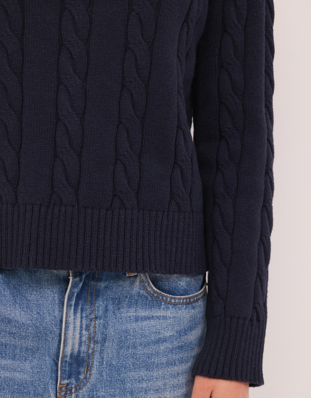 Calli - Leo Wool Blend Cable Knit Jumper