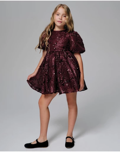 Bardot Junior - Isabel Flower Sequin Dress - Kids-Teens