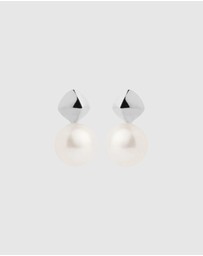 Najo - Mirage Silver Pearl Earring