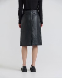 Oxford - Nina Nappa Leather Skirt