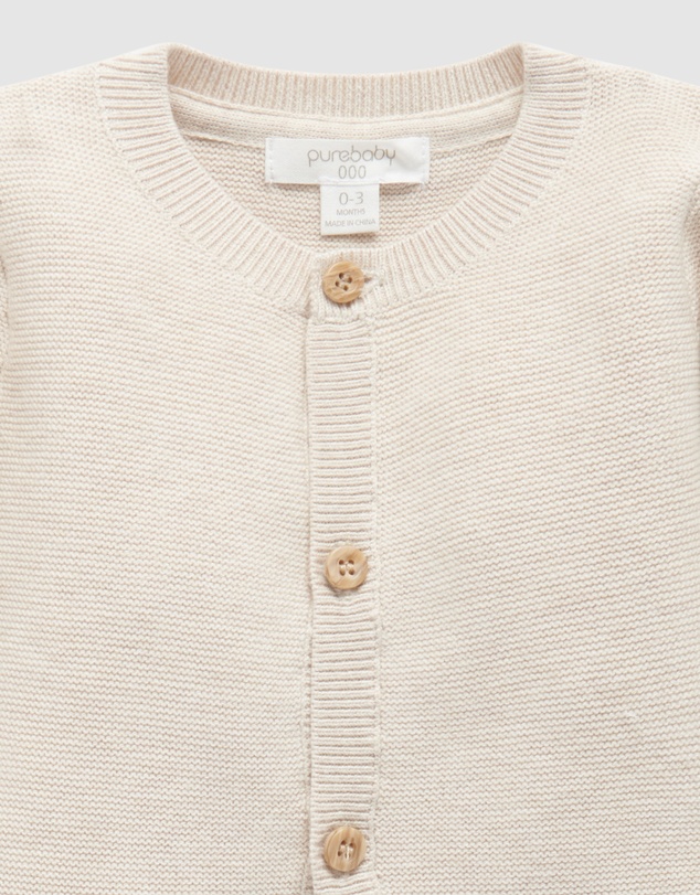 Purebaby - Textured Cardigan-Babies
